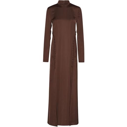 ROTATE BIRGER CHRISTENSEN abito lungo a maniche lunghe - marrone