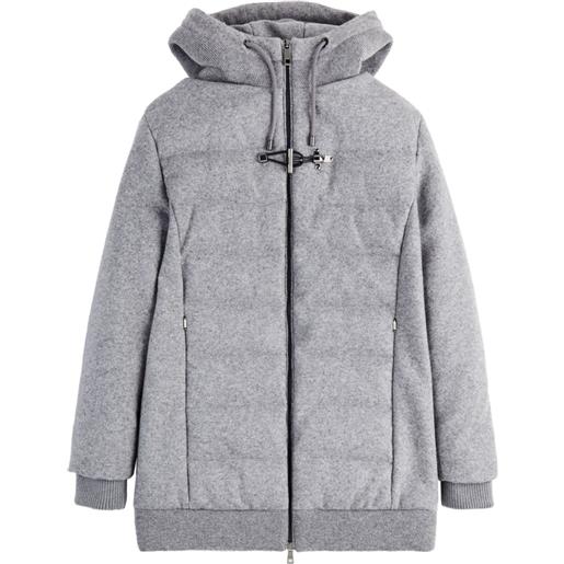 Fay parka imbottito con cappuccio - grigio