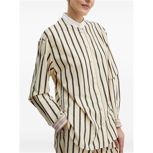 Forte Forte camicia a righe - toni neutri
