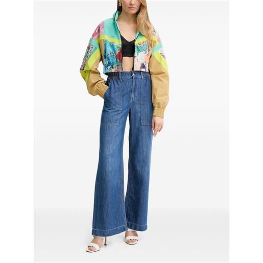 Just Cavalli giacca a fiori - verde