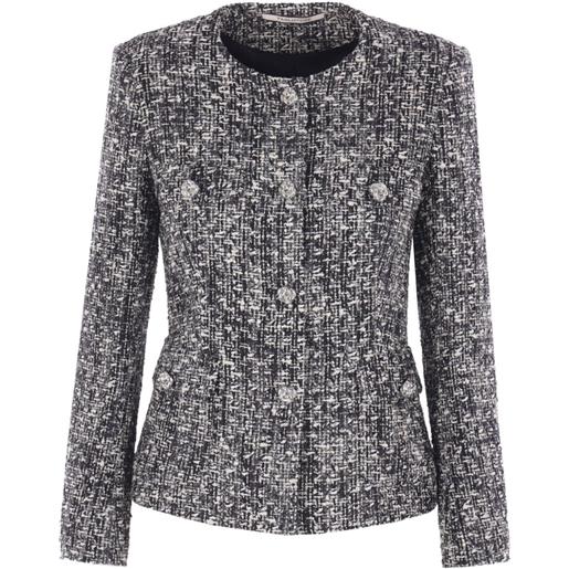 Tagliatore giacca jodie in tweed - nero