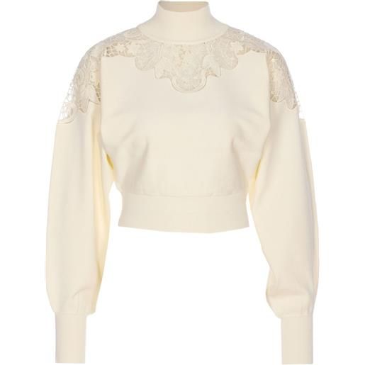 TWINSET maglione a collo alto - toni neutri