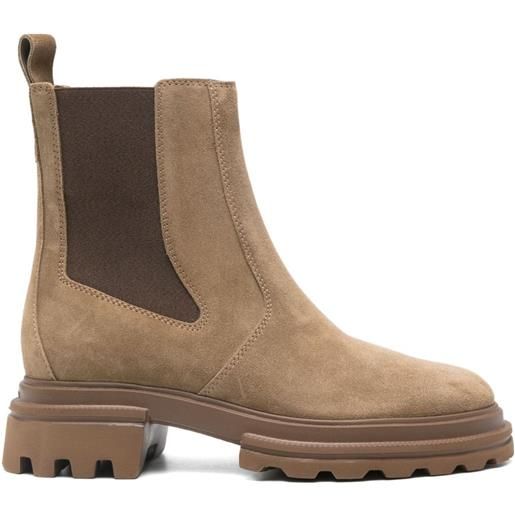Hogan stivali chelsea con suola chunky - toni neutri