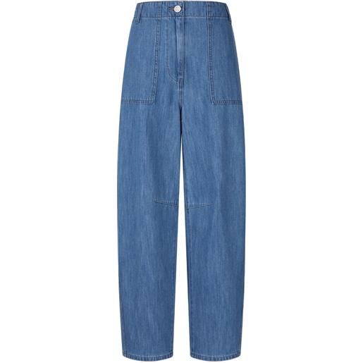 STUDIO TOMBOY pantaloni con tasche applicate - blu