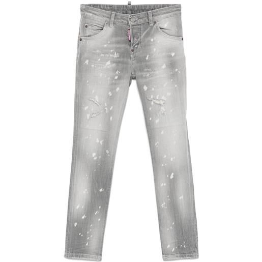 DSQUARED2 KIDS jeans con effetto vissuto - grigio