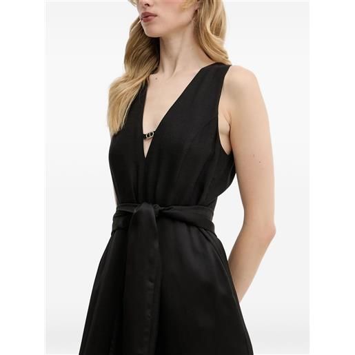 TWINSET tuta intera con scollo a v - nero