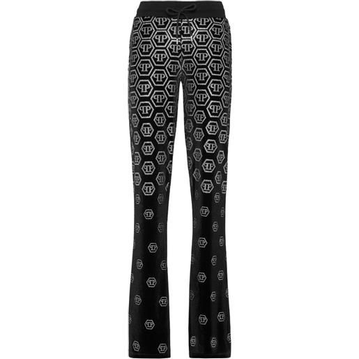 Philipp Plein pantaloni con decorazione - nero