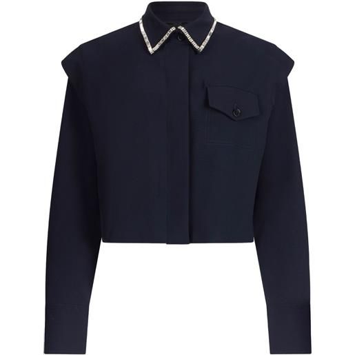 LIU JO camicia con strass - blu