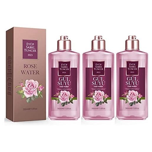 EYÜP SABRİ TUNCER eyüp sabri tuncer acqua di rose pura tonico viso senza alcool - rosa water for face i idrolato di rosa 100% i tonificatore d'acqua di rosa i gülsuyu acqua di rose - rosewater struccante per il trucco