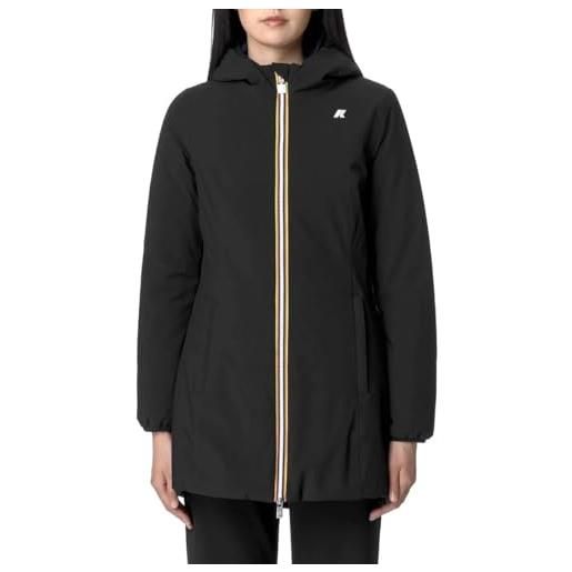 K-Way giacca invernale da donna marchio, modello denise st warm double k6128uw, realizzato in sintetico. Nero