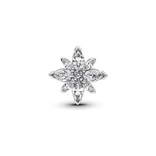 PANDORA moments 793591c01 - charm a forma di stella polare scintillante in argento sterling con zirconi, compatibile, klar, argento sterling, zirconia cubica