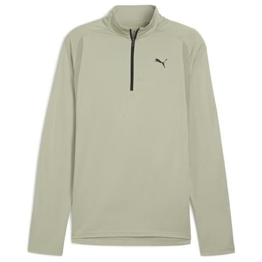 PUMA t-shirt unisex m tad tech in tessuto misto con cerniera a 1/4 (confezione da 1)