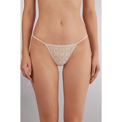 Intimissimi perizoma fianchetto in pizzo naturale