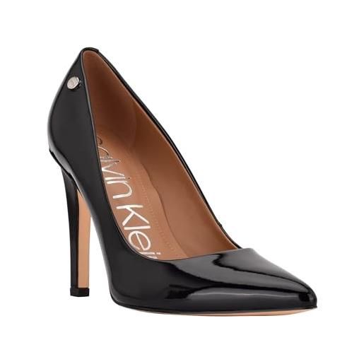 Calvin Klein women's brady2 pump, black patent, 9.5