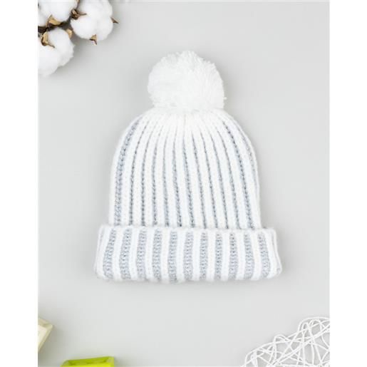 Prénatal berretto bimba grigio con lurex