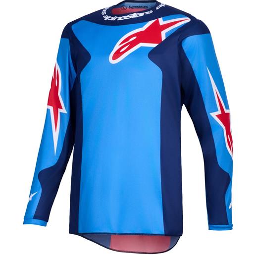 Alpinestars maglia da motocross Alpinestars fluid grid blu-rossa, 2xl