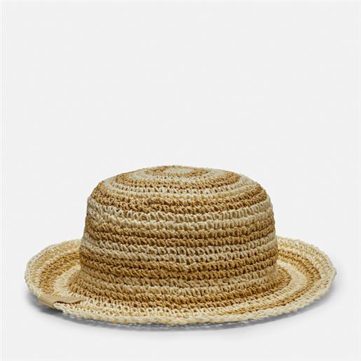 Timberland - cappello cloche in paglia ripiegabile da donna in beige, donna, beige, taglia: lxl