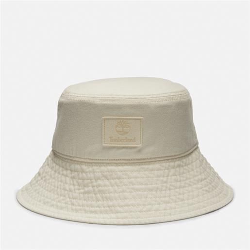 Timberland - cappello da pescatore monocromatico in bianco, bianco, taglia: lxl