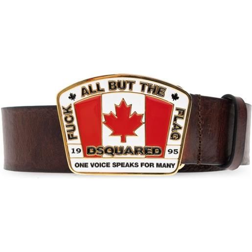 DSQUARED2 cintura in pelle - marrone