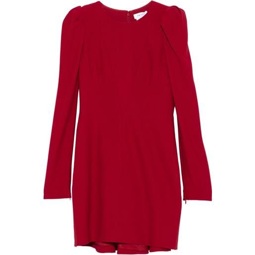 Alexander McQueen abito con maniche a palloncino - rosso