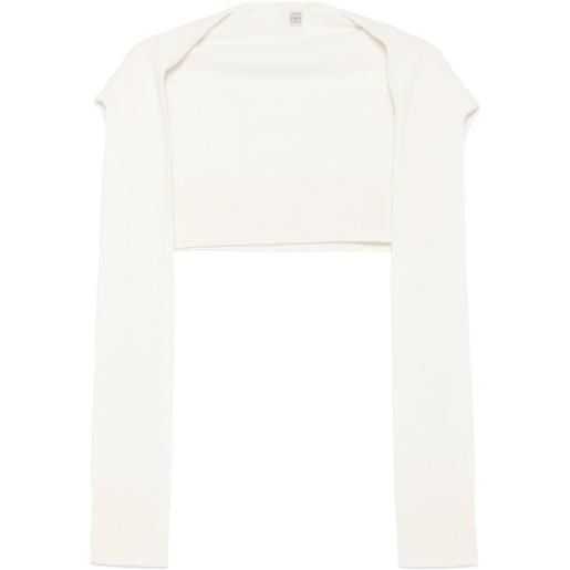 TOTEME sciarpa con maniche - bianco
