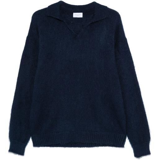 Family First maglione stile polo - blu