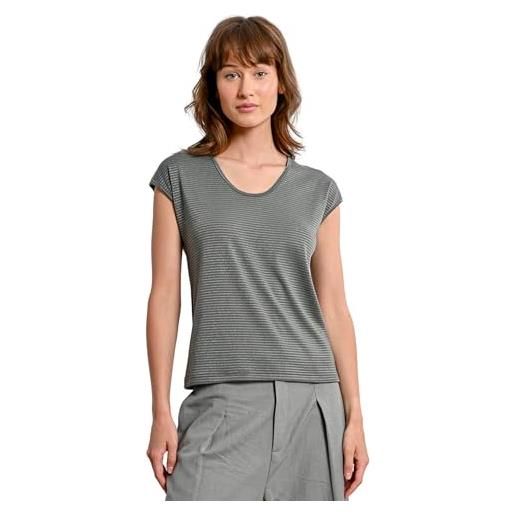 MOLLY BRACKEN t-shirt donna mezza manica rigata lurex m148dp