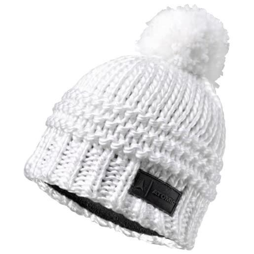Atomic cappello marca modello w alps pom beanie-white