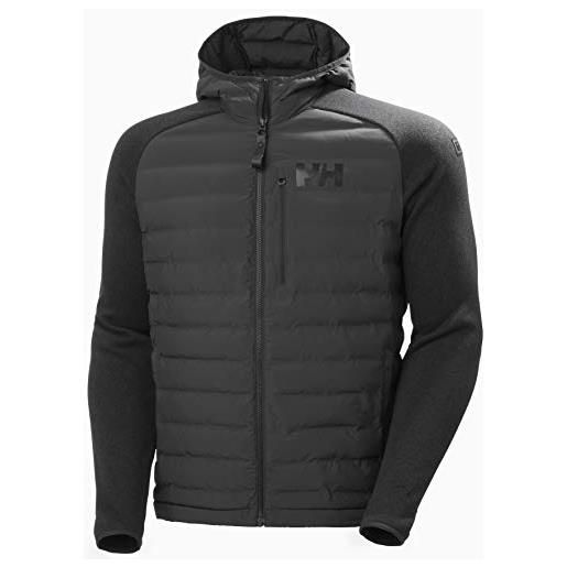 Helly Hansen arctic ocean hybrid insulator cappotto da uomo, ebano (980 ebony), m