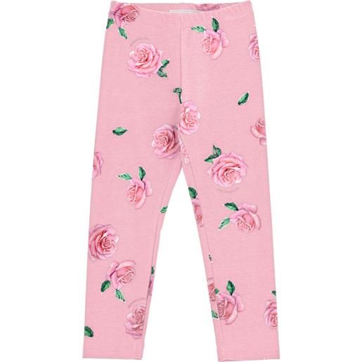 Monnalisa leggings con stampa rose