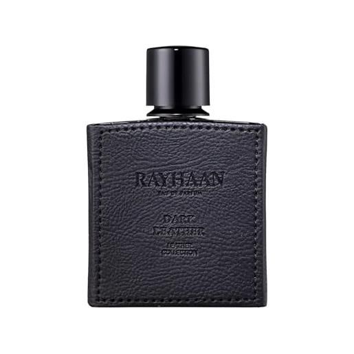 Kajal rayhaan elixir eau de parfum spray unisex 3,4 oz | profumo di lunga durata | bergamotto, lavanda, armoise, miele, vaniglia, tonka, benzoina, elegante bottiglia di profumo con kajal (pelle scuro)