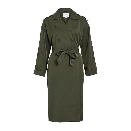 Vila viaddison l/s long trench coat - noos, deep depths, 48