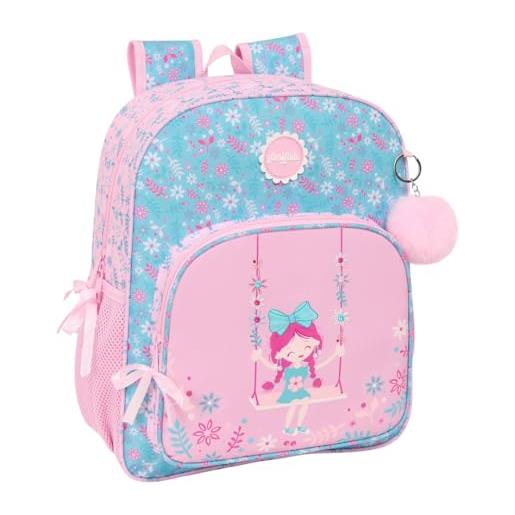 safta glowlab kids swing - zaino scuola per bambini, adattabile a carrozzina, ideale per bambini in età scolastica, comodo e versatile, qualità e resistenza, 32 x 12 x 38 cm, multicolore, m, casual