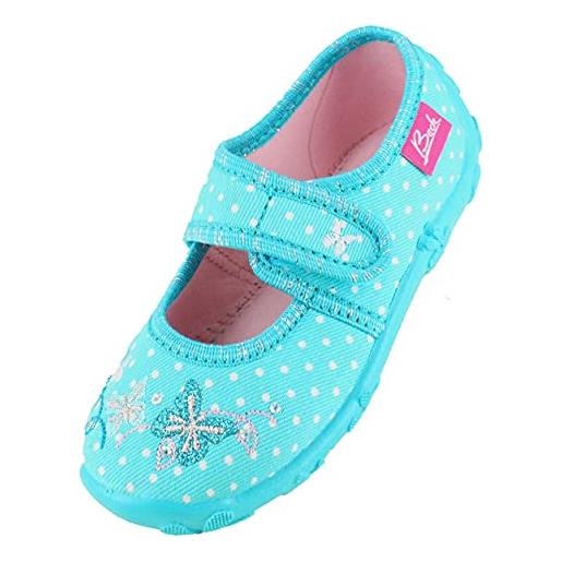 Beck magic, pantofole a collo basso bambine e ragazze, turchese, 29 eu