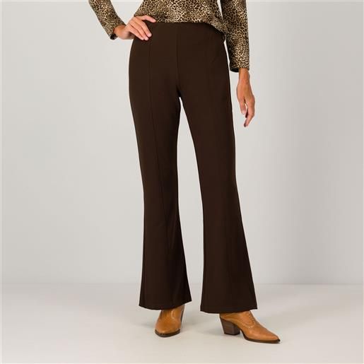 Officina della Moda pantaloni a zampetta in scuba