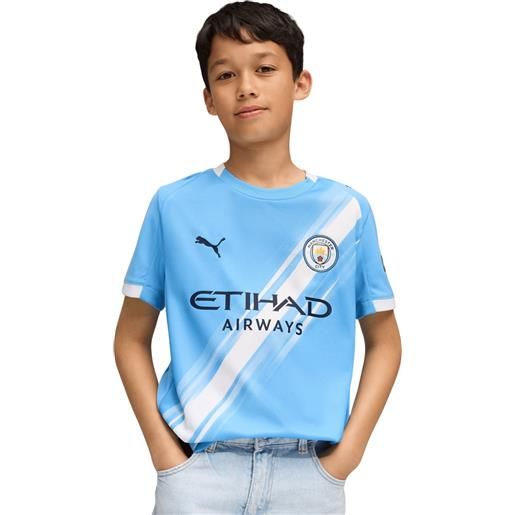 PUMA manchester city jr home jersey replica 25/26 t-shirt bambini
