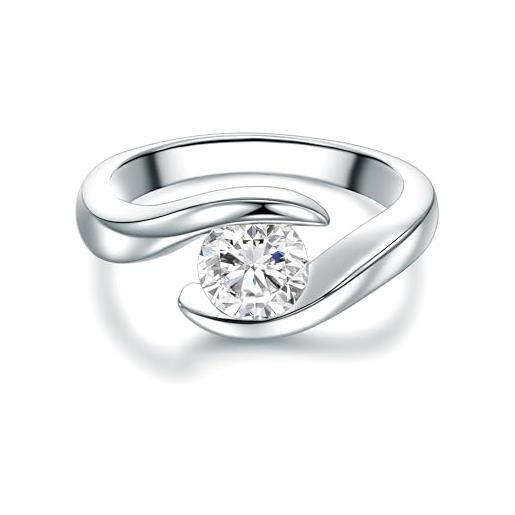 Trilani solitario da donna in argento sterling 925