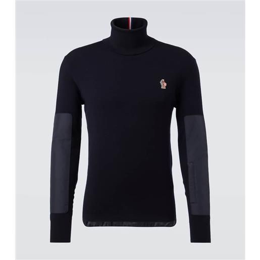 Moncler Grenoble top da sci aprã¨s ski in misto lana