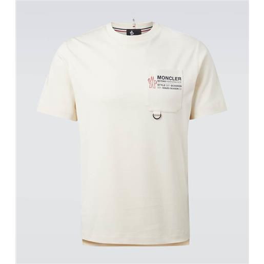 Moncler Grenoble t-shirt in jersey di cotone con logo