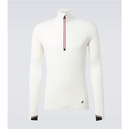 Moncler Grenoble top da sci high performance in jersey