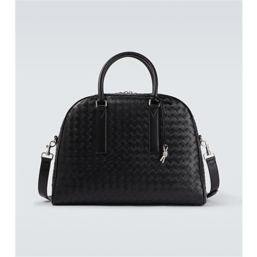 Bottega Veneta borsa da viaggio getaway in pelle intrecciato