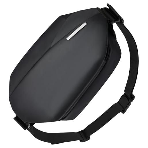 Marsupio Unisex In Nylon 1000D, Grande Capiente, Tracolla Regolabile, Per Viaggi E Sport (43x15x10 Cm) - 3