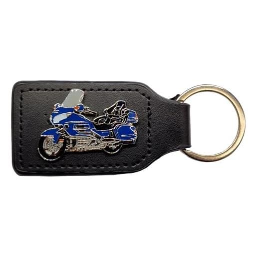 Lenimia portachiavi per bicicletta hon gold-wing, gl-1800, goldwing-1800 blu, keychain, keyring, llavero, portachiavi, keyfob, keyfob, keychain, porte-clés, multicolore, passend
