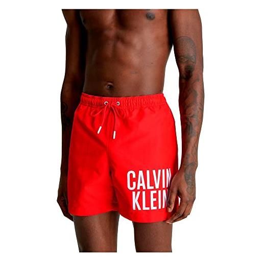 Calvin Klein medium drawstring, pantaloncini, uomo, cajun red, l
