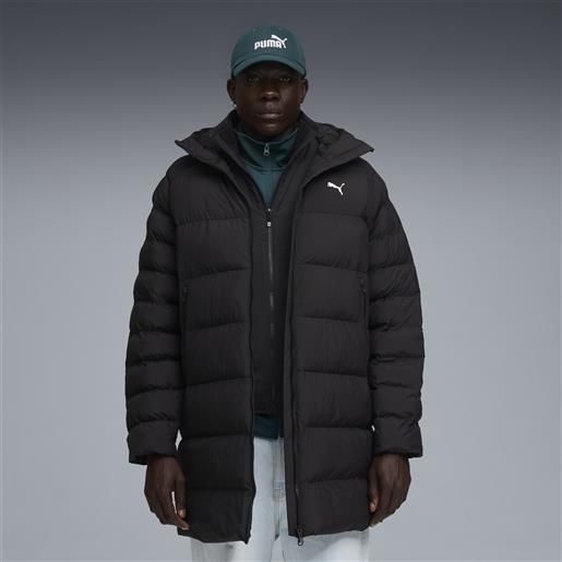 PUMA parka mono con cappuccio da uomo, abbigliamento, nero, xxs