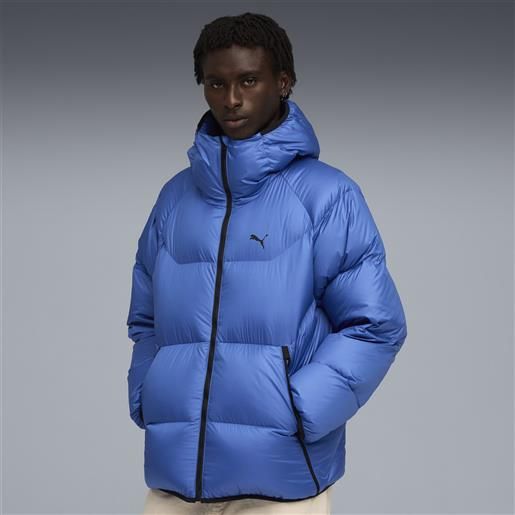 PUMA piumino con cappuccio da uomo, abbigliamento, blu, s
