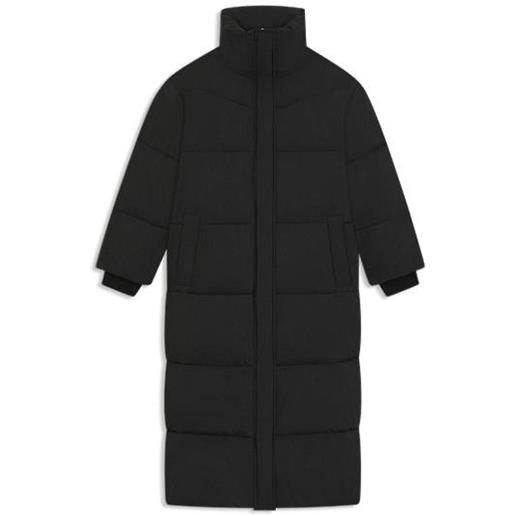 BOSS giubbotto imbottito lungo con rivestimento idrorepellente, nero