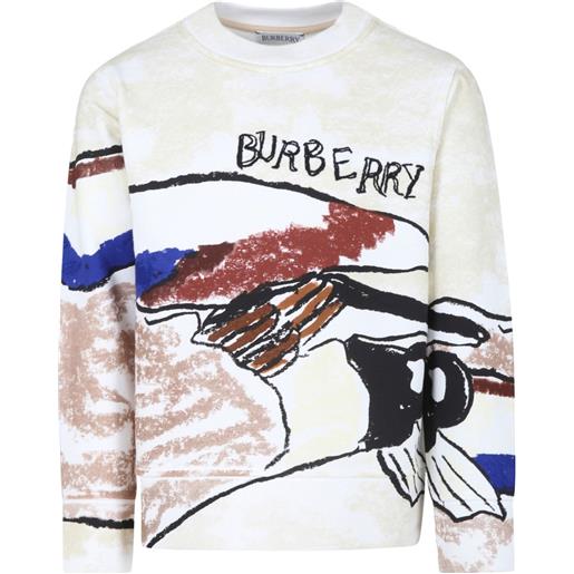 Burberry Kids t-shirt con stampa grafica - bianco