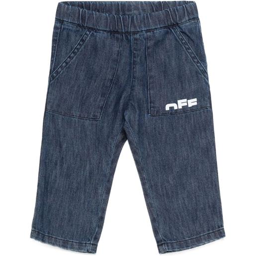 Off-White Kids jeans dritti - blu