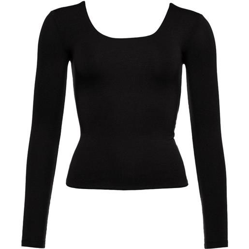 ERES top lottie a maniche lunghe - nero